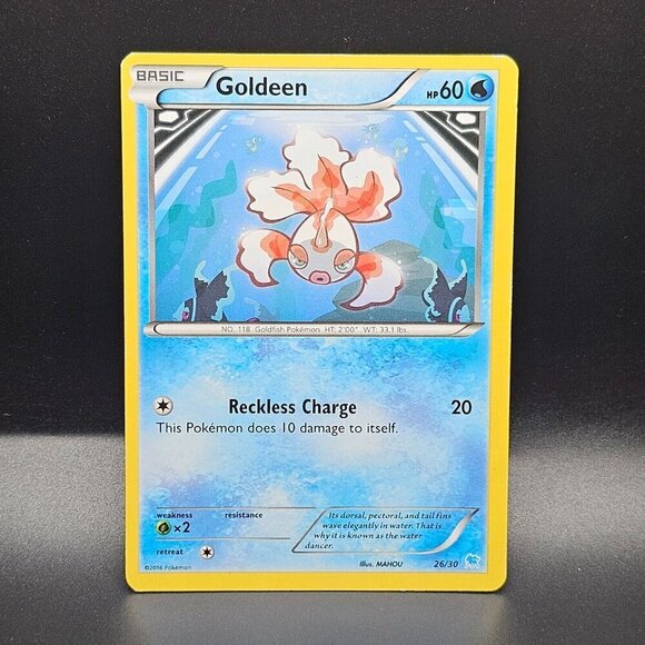 Goldeen 27/162 Pokemon Common XY:  BREAKthrough HP - Picture 3 of 4